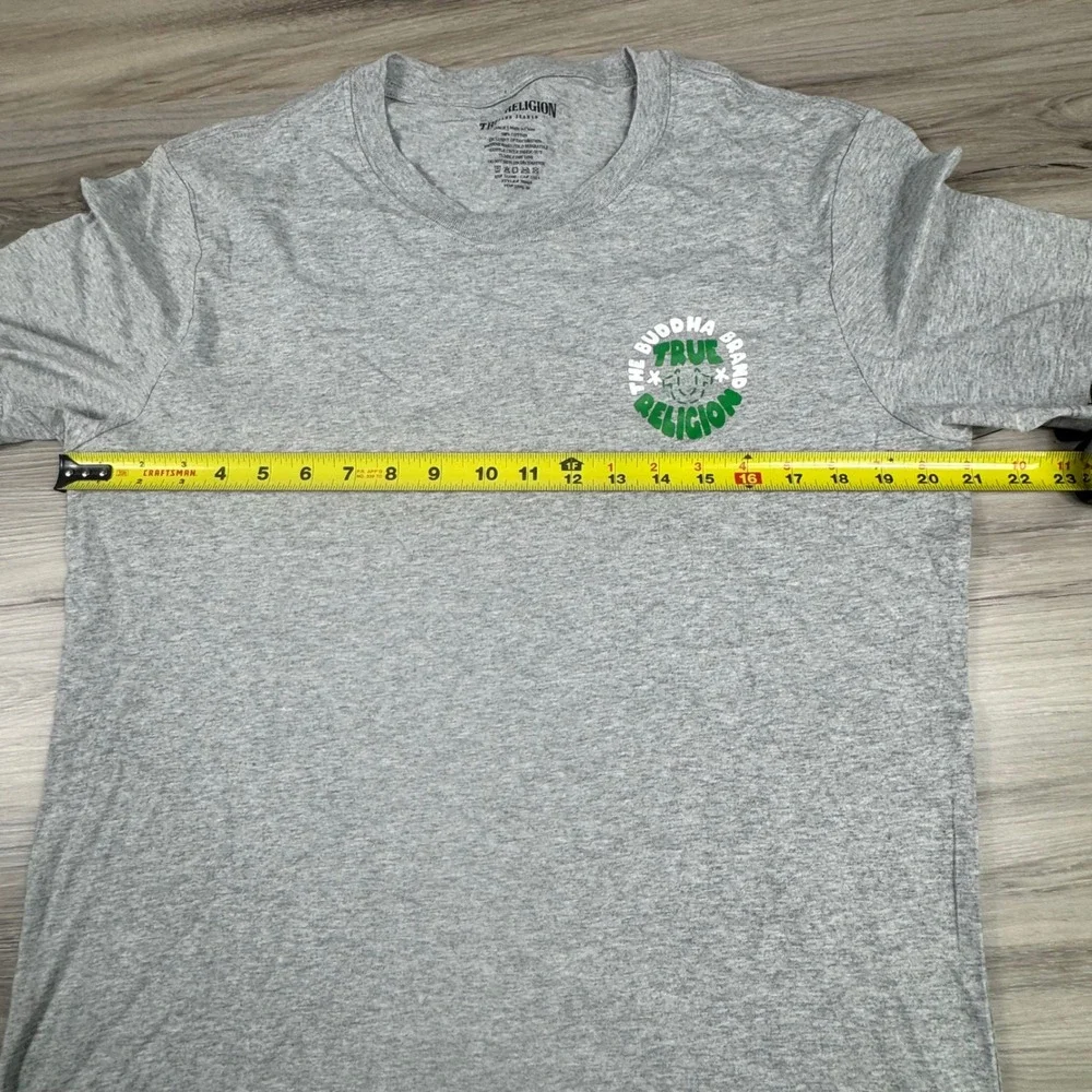 True Religion The Buddha Brand Bubble Warp Emb T-Shirt Mens Large NWT streetwear